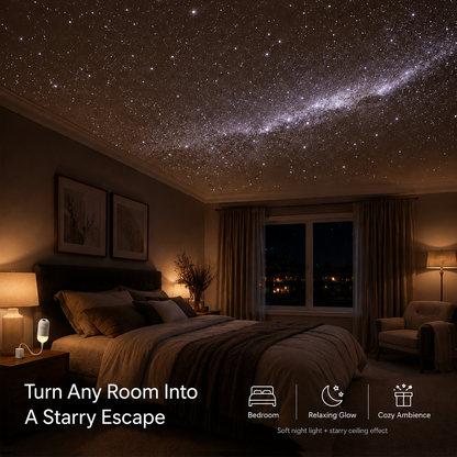 Galaxy Star Projector USB Night Light
