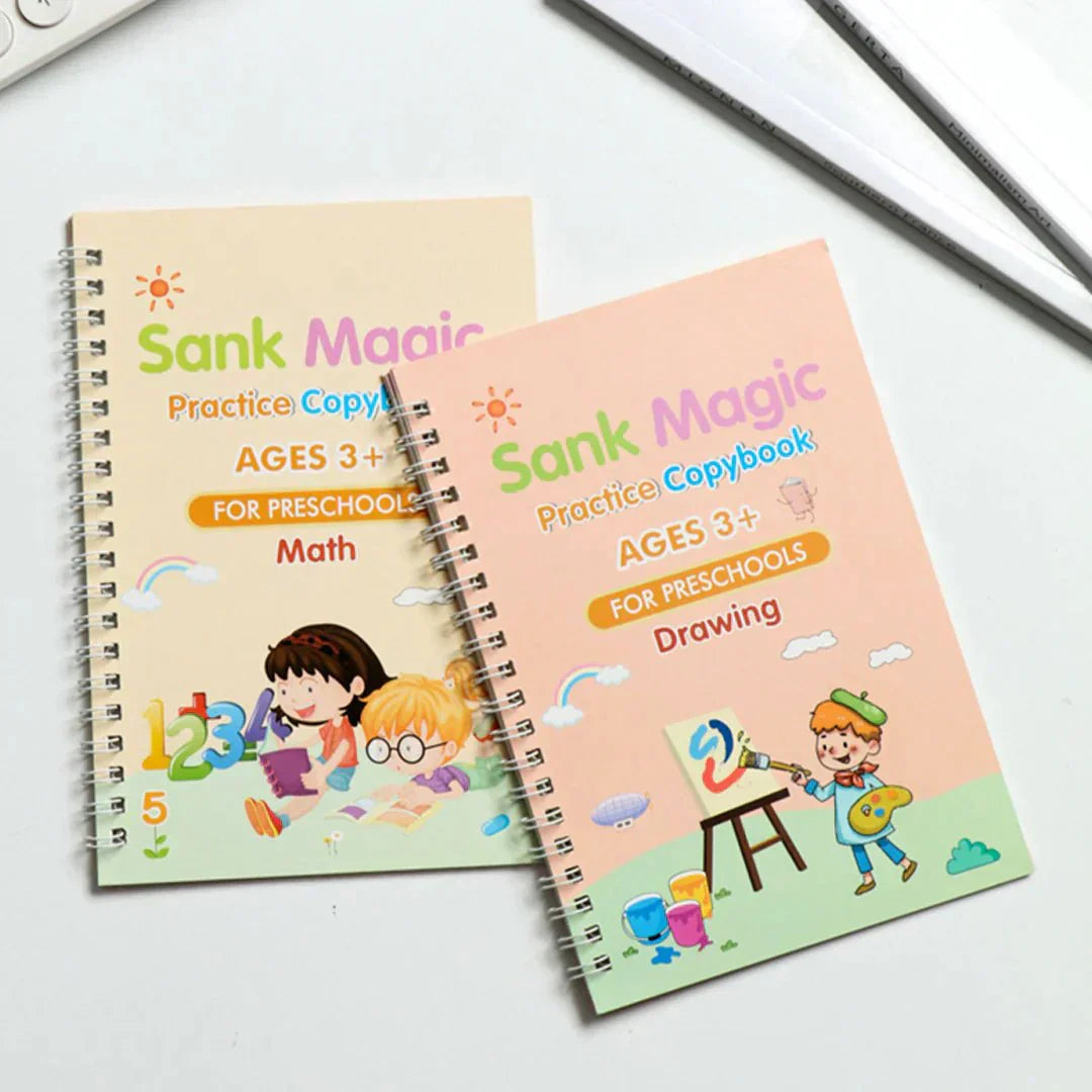Reusable Handwriting Workbook For Kids | Pack Of 4 Books