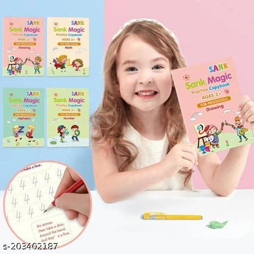Reusable Handwriting Workbook For Kids | Pack Of 4 Books
