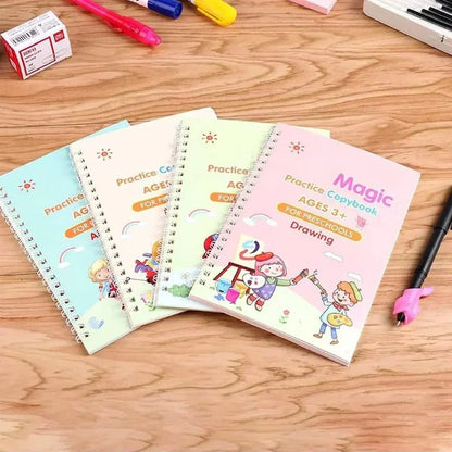 Reusable Handwriting Workbook For Kids | Pack Of 4 Books