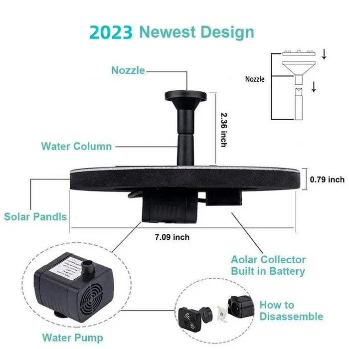 AquaBloom Solar Fountain