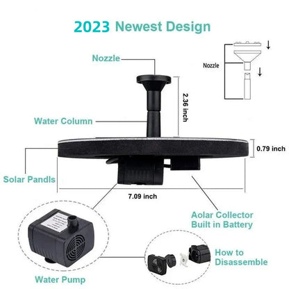 AquaBloom Solar Fountain