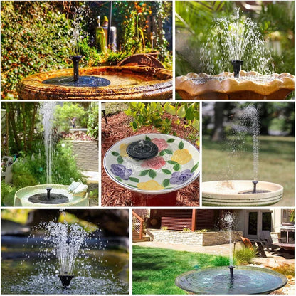AquaBloom Solar Fountain